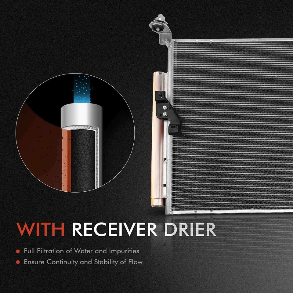 2x Kit de refrigeración de radiador y condensador de CA para Toyota FJ Cruiser 2007-2014 V6 4,0 L Foto 3 de 4