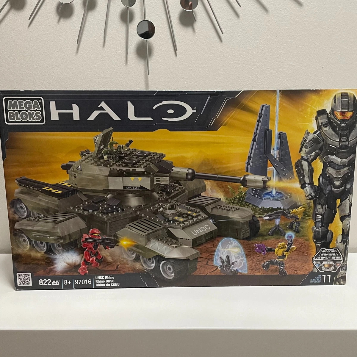 Mega Bloks Halo UNSC Rhino Building Block Set 97016 Brand New In