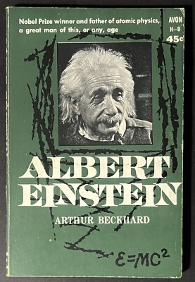 Vintage 1959 Albert Einstein: By Arthur Beckhard. Avon Books H-9 Paperback