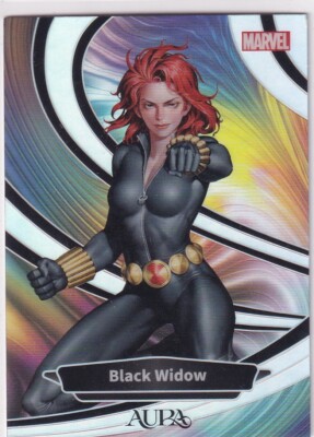Kakawow Marvel Aura 2025 AM-I-63 Black Widow Silver Holo