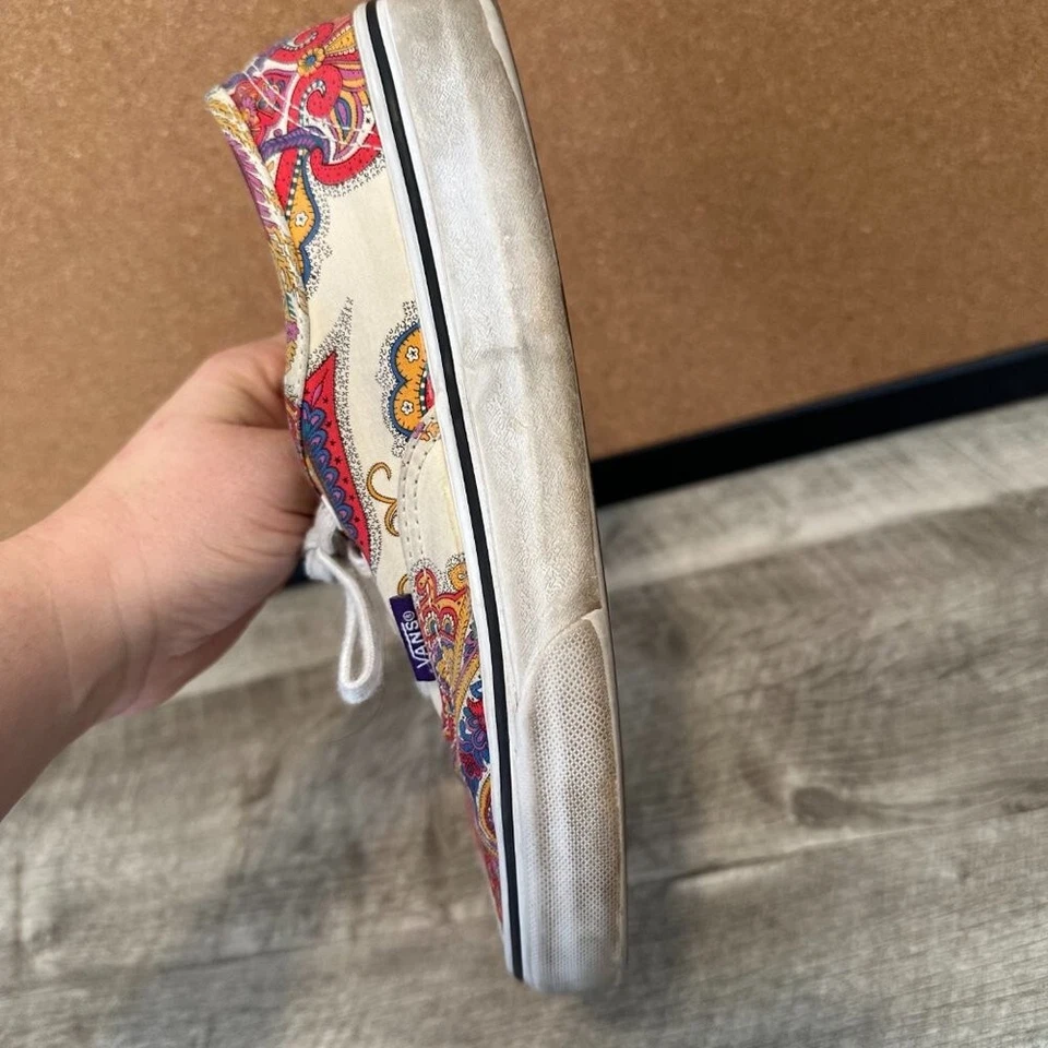 Vans x Liberty Flower Paisley and Cream Women's Sneakers Size 7.5 - Изображение 4 из 4