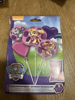 Girl PUPS SKYE & EVEREST PAW PATROL Foil Balloon Bouquet Birthday Party Supplies