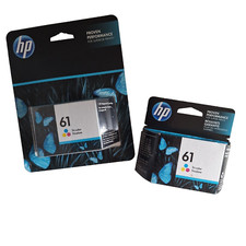 HP 61 Tri0-Color 2PK Ink Cartridges Exp 7/22 12/22 Unopened New Genuine