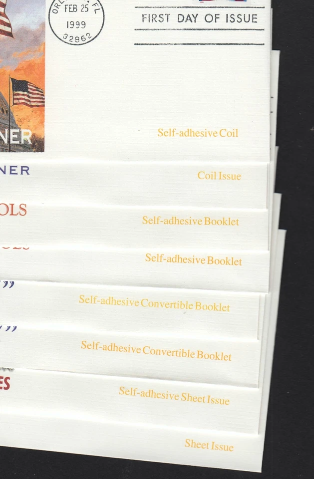 1999 Flag & City Sc 3277 3278 3287F 3280 all types Fleetwood cachets - Image 2 of 4