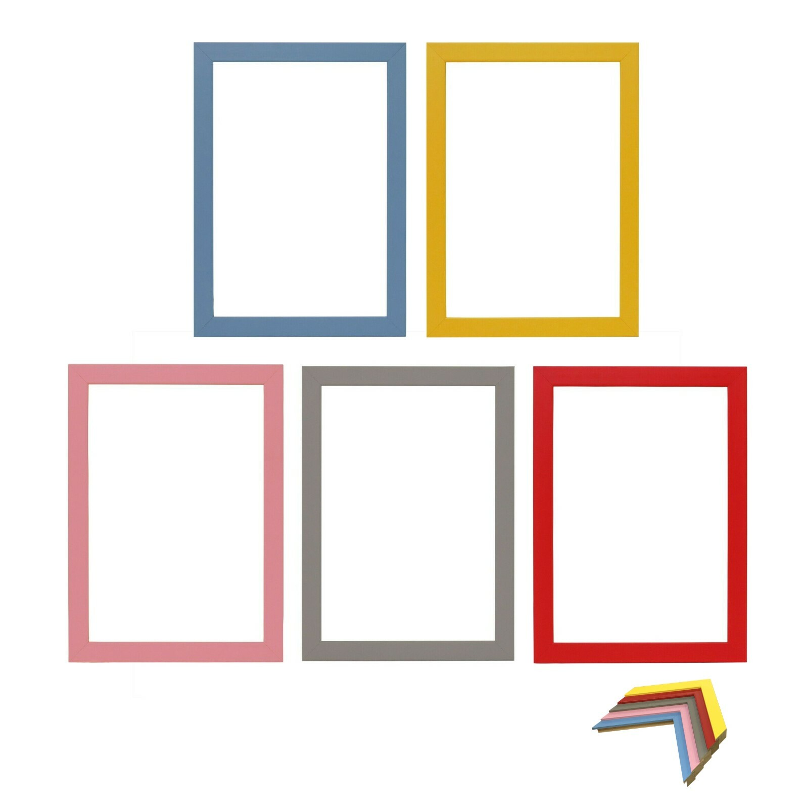 Colour Range Wood Picture Frame Photo Frame Poster Frame Choice of ...