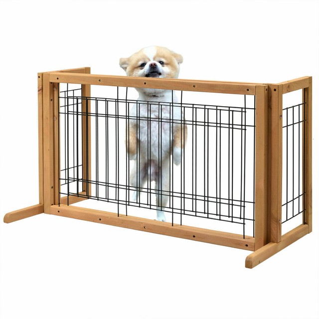 Valla Para Mascotas Puerta Para Perros Ajustable Valla Para Perros Para