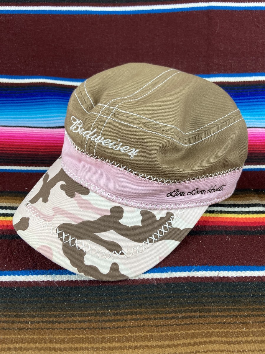 Budweiser Beer Cadet Hat Women Adjustable Strap Back Pink 
