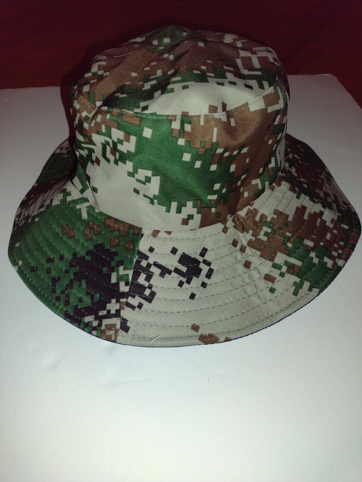 Light Colored Camo Bucket Hat for Women & Men - Beach, Boat, Hike, Fishing - Sizes S to Med-image