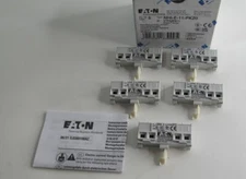 5x EATON MOELLER NHI-E-11-PKZ0 FRONT MOUNT AUXILIARY CONTACT 1 NO 1 NC XTPAXFA11