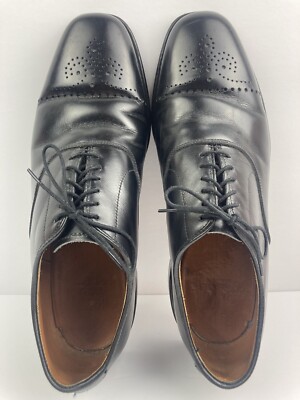 Allen Edmonds Dryden Medallion Toe Oxford Dress Shoes Black  display picture 1