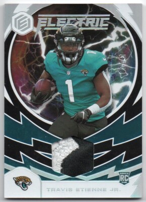 2021 Panini Elements Electric Jerseys Silver Travis Etienne Jr. RC GU Patch /47