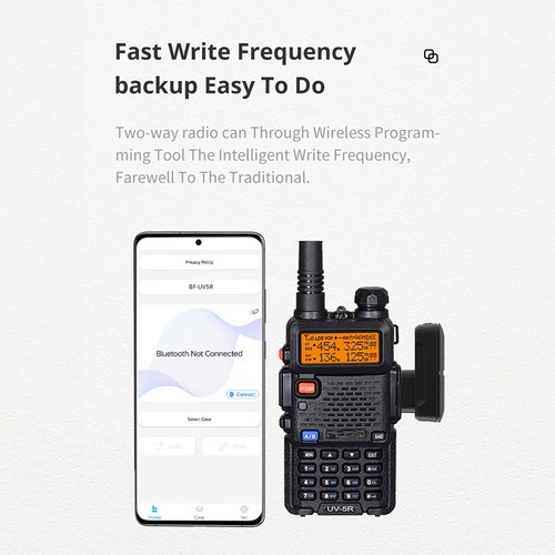 K-Port Wireless Bluetooth Programmer Adapter Parts For Baofeng Walkie Talkie - Zdjęcie 5 z 14