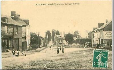 76.LA FEUILLIE.AVENUE DE FLEURY LA FORET.UHRMACHEREI SCHMUCK BRILLE