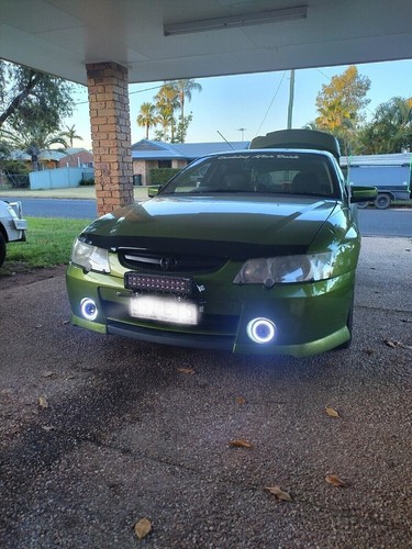 White LED Halo Fog Lights Angel Eye Driving Lamp Kit For Holden VY Commodore - 第 1/9 張圖片