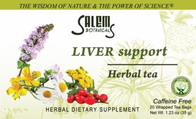 Liver Support Herbal Tea, Caffeine Free 20 Tea Bags (Печеночный чай травяной)