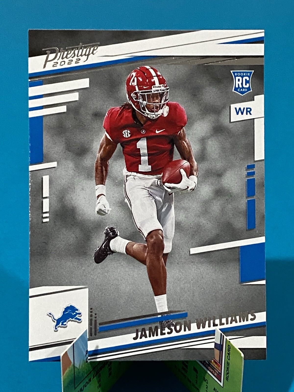 2022 Panini Prestige Jameson Williams #307 Rookie RC Detroit Lions Football Card