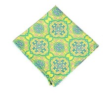 Lord R Colton Masterworks Pocket Square - Trujillo Sun Lime Silk - 75 New
