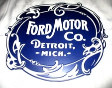 FORD MOTOR COMPANY Round Metal Sign #002 - NEW