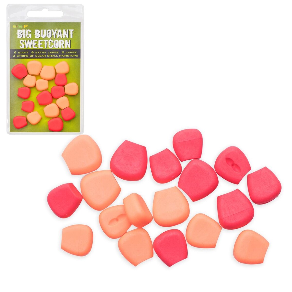 ESP Artificial Buoyant Sweetcorn Pop Up Red Orange Balancing Tipping Boilies