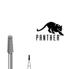 Bur Cone Square Cross Cut Size 009 - 0.9mm Pack of 6 Panther Germany