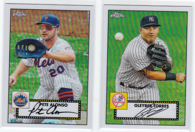 2021 TOPPS 52 REDUX CHROME UPICK VERLANDER ALONSO TATIS JR TORRES LINDOR