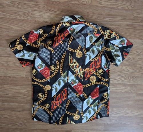 Stunning Suslo Couture Comfort Stretch Silky Shirt Mens XL (24"pit-pit, 31" slv) - Picture 5 of 5