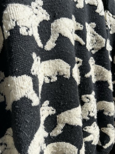 Vintage 90s 3D Print Koala Full Pure New Wool Knit Sweater by Australia Hysport - Picture 4 of 8