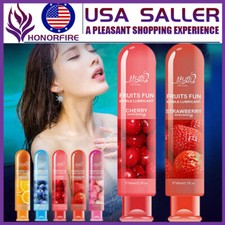 Edible Fruit Flavor Lubricant Gel Oral Sex Lube Sexual Mild Massage-Oil-Adult US