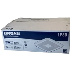 Broan LP80 Low Profile Bathroom Ventilation Fan Unused