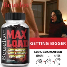 Max Load for Men - Contains Maca, Horny Goat, Vitamins, Tribulus -Muscle Booster