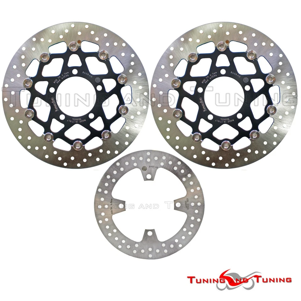 Disques de frein avant+arriere BREMBO POUR KAWASAKI Z 750 ABS 2007-2008>2018 - Photo 1/1