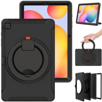 Case For Samsung Galaxy Tab S6 S6 Lite 10.4 Rotating Kids ShockProof Ring Cover