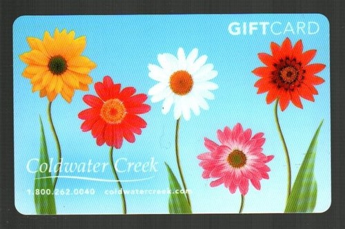 COLDWATER CREEK Different Colored Daisies ( 2007 ) Gift Card ( $0 ) - Picture 1 of 2