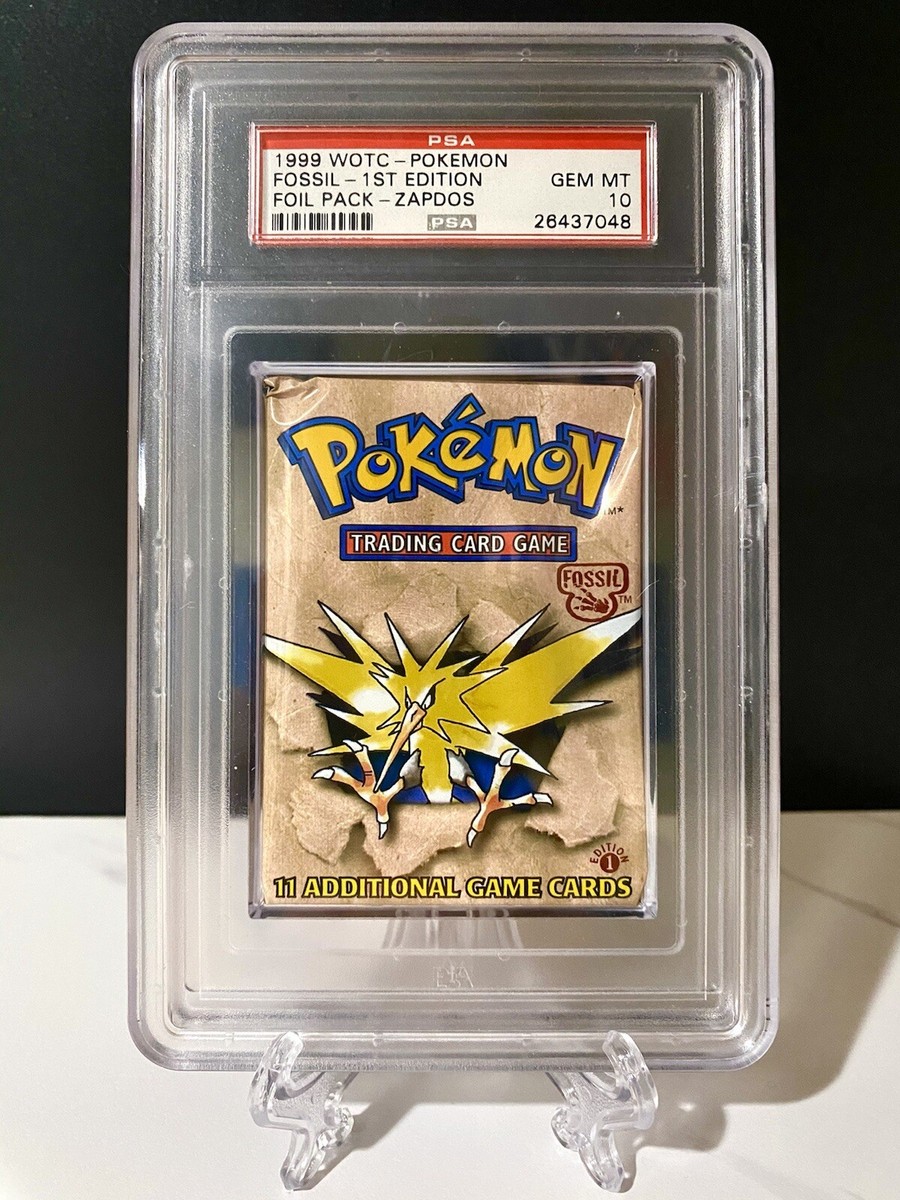 Pokemon WOTC 1st Edition Fossil Booster Pack- Zapdos Artwork Pokemon WOTC 1st Edition Fossil Booster Pack- Zapdos Artwork