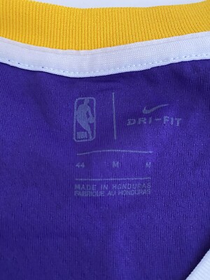 NIKE KOBE BRYANT LA LAKERS PURPLE BLACK SWINGMAN #8 JERSEY AV3701