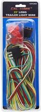 Cal Hawk Tools CZTLW25 25' wiring harness Trailer Light Wire extension 4-wire
