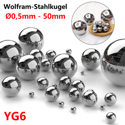 Wolfram Kugel Durchmesser 0,5mm - 50mm Hartmetall Kugeln Stahlkugeln Kugellager