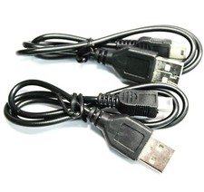 2-Pack Type A Male to Male Mini USB Cable Data Charging Cords for Camera MP3 MP4