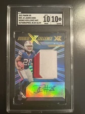 2022 Panini XR Xcellence James Cook 3 Color Patch Auto Blue 46/49 SGC GM10