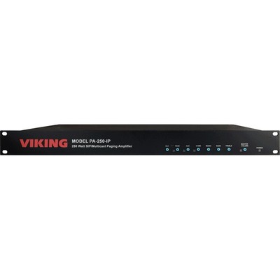 Viking Electronics 250 Watt SIP Multicast Paging Unit PA-250-IP UPC 615687227...