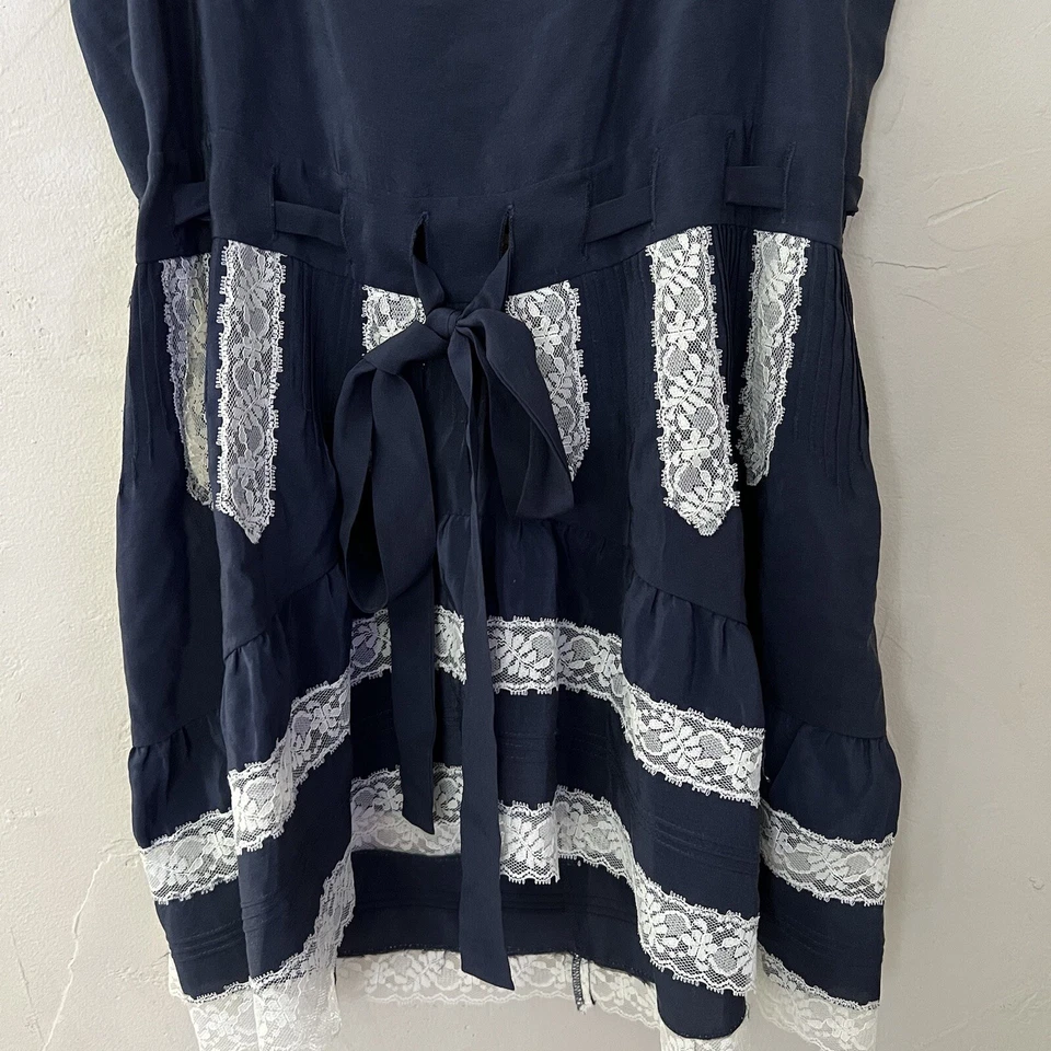 Camisola top de seda para mujer Paul & Joe azul marino talla 1 Foto 4 de 4