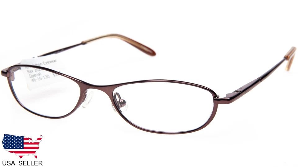 NEW Revolution REV2022 LATTE / CLIP-ON EYEGLASSES GLASSES FRAME 46-16-130 B24mm - Image 3 of 4