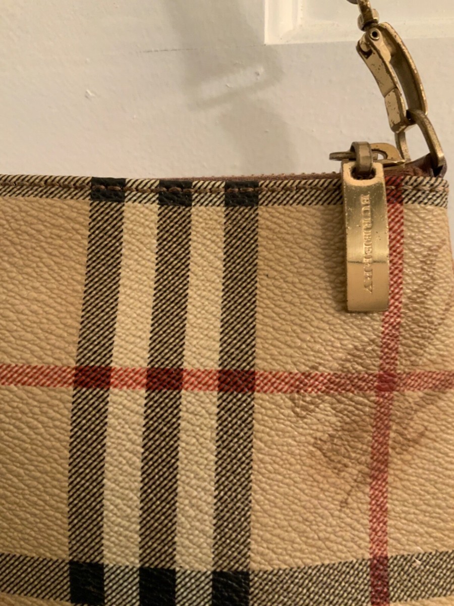 Burberry Vintage~Nova Check Haymarket Shoulder Bag ~Pochette