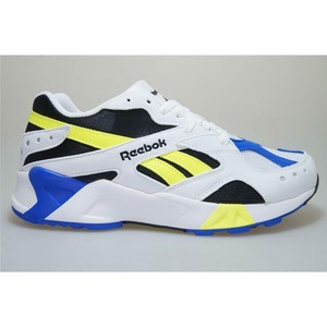 reebok aztrek trainers in white & blue