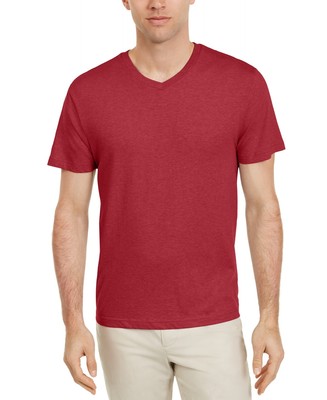 Alfani Mens T-Shirt Red Size 2XL V-Neck 