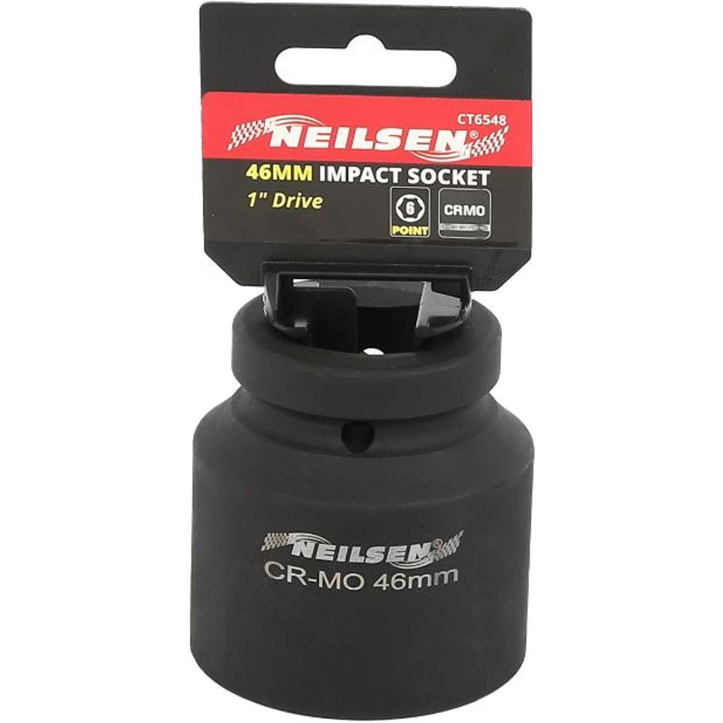 Neilsen 1"" Drive Standard Shallow Square Metric Single Impact Socket 46mm