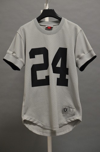 Charles Woodson Mitchell & Ness Raiders Mesh Jersey Men's S Silver & Black - Picture 2 of 8