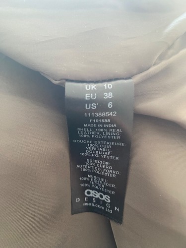 Lederjacke Oliv Oversize von Asos in Gr.38 - Bild 9 von 9