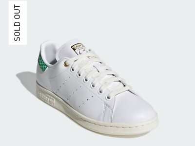 Adidas Originals Women s 9.5 Stan Smith White Green Blue Sneakers Shoes GW6752