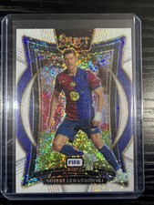 2024-25 Panini Select FIFA ROBERT LEWANDOWSKI Barcelona White Sparkle Prizm SSP